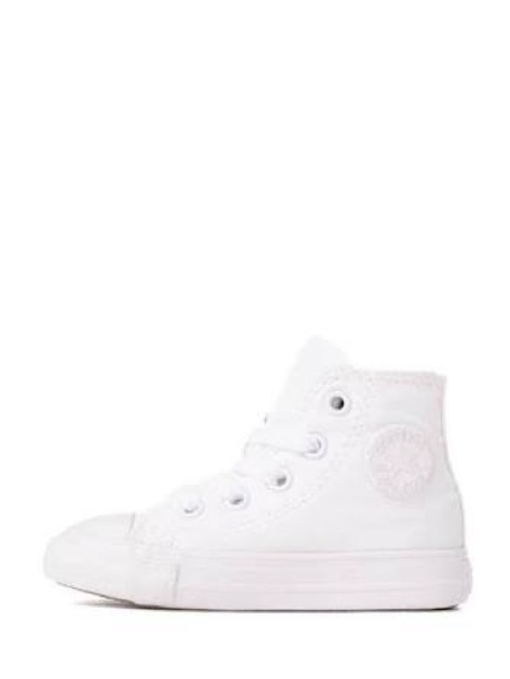 Converse Toddler Boy White High-Top Canvas Sneaker | Size 7 | New